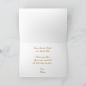 Godeltern Vorschlag Rosa Orchideen auf Marmor Karte (Innenseite)