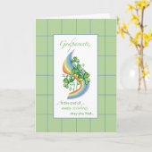 Godelterns Religious St. Patrick's Day Rainbow Karte (Gelbe Blume)