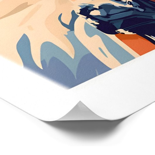 Goderdzi Ski Print 1 Poster (Ecke)
