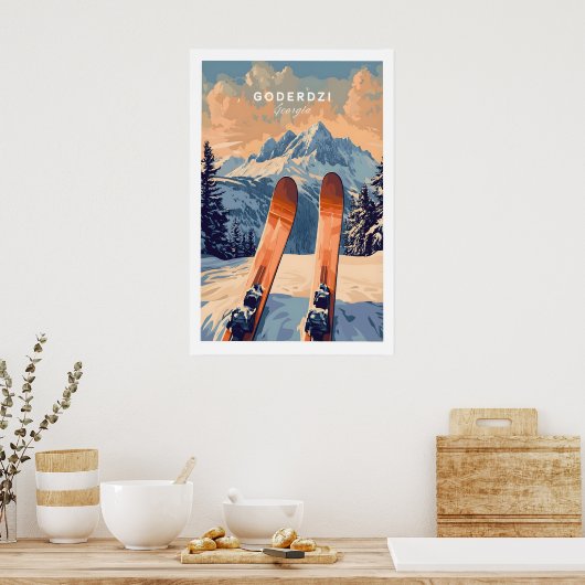Goderdzi Ski Print 1 Poster (Küche)