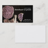 Godes Amethyst & Quarz Crystals Template Visitenkarte (Vorne/Hinten)