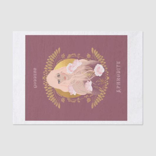 Godess Aphrodite Dekodierung Seidenpapier (Vorderseite)