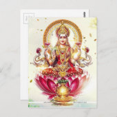 GODESS LAKSHMI POSTKARTE (Vorne/Hinten)