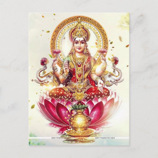GODESS LAKSHMI POSTKARTE (Vorderseite)