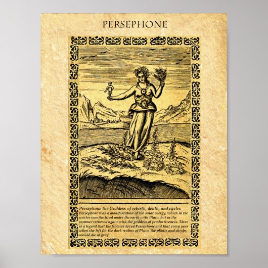 GODESS PERSEPHONE POSTER (Vorne)