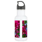 Godetia und Lobelia Edelstahlflasche (Rückseite)