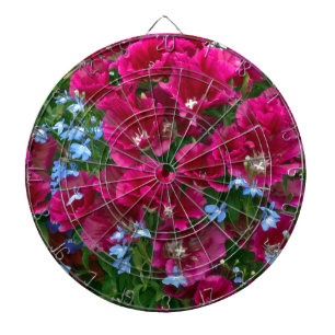 Godetia und Lobelia Geschenke Dartscheibe