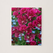 Godetia und Lobelia-Geschenke Puzzle (Vertikal)