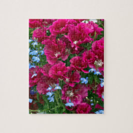 Godetia und Lobelia-Geschenke Puzzle