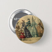 Godeys Damen-Buch-viktorianische Mode-Platte Button (Vorne & Hinten)