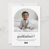 Godfather Arched Photo Proposal Einladung (Vorderseite)