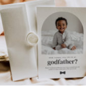 Godfather Arched Photo Proposal Einladung