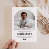 Godfather Arched Photo Proposal Einladung