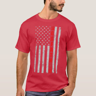 Godfather Funny Fathers Day Vintage Patriotic Amer T-Shirt