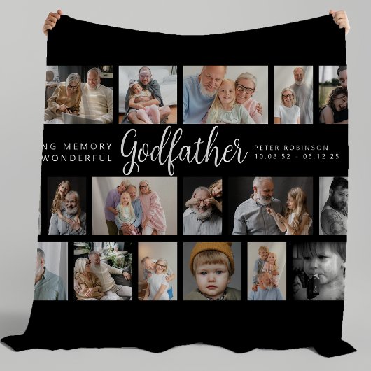 Godfather Gedenkstätte 18 Foto-Collage Fleecedecke