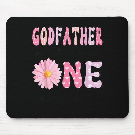 Godfather Of Little Miss Onederful 1st Birthday Nk Mousepad (Vorne)