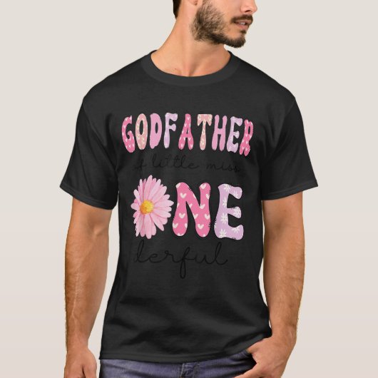Godfather Of Little Miss Onederful 1st Birthday Nk T-Shirt (Vorderseite)