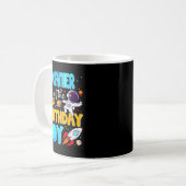 Godfather Of The Birthday Boy Space Astronaut 1st  Kaffeetasse (Vorderseite Links)