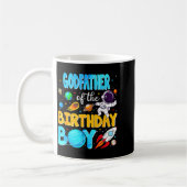 Godfather Of The Birthday Boy Space Astronaut 1st  Kaffeetasse (Links)
