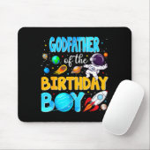 Godfather Of The Birthday Boy Space Astronaut 1st Mousepad (Mit Mouse)
