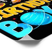 Godfather Of The Birthday Boy Space Astronaut 1st Poster (Ecke)