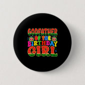Godfather Of The Birthday Girl Melon Family Matchi Button (Vorderseite)