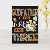 Godfather Of The Wild & Three 3rd Birthday Boy Karte (Gelbe Blume)