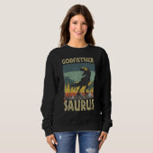 Godfather Saurus Dinosaur Rex Family Matching Sweatshirt (Vorne ganz)