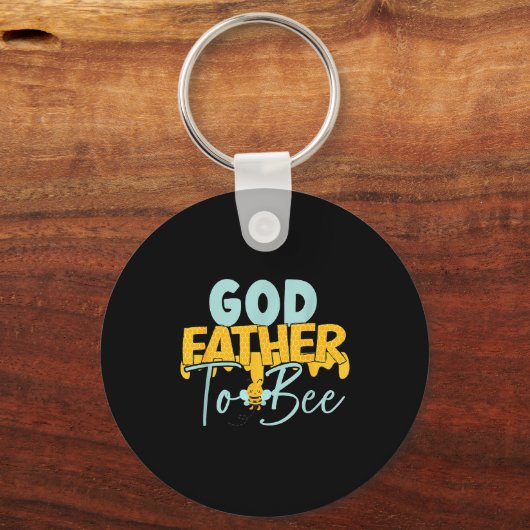 Godfather To Bee Father's Day New God Father Schlüsselanhänger (Vorderseite)