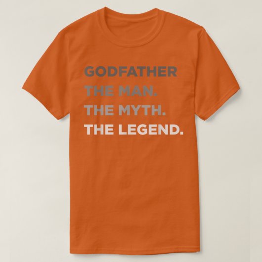 Godfatherfor Godparent GodVaters für Männer T-Shirt (Design vorne)