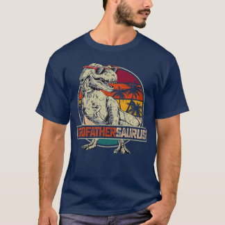 Godfathersaurus Re Dinosaur Pate Saurus Familie T-Shirt