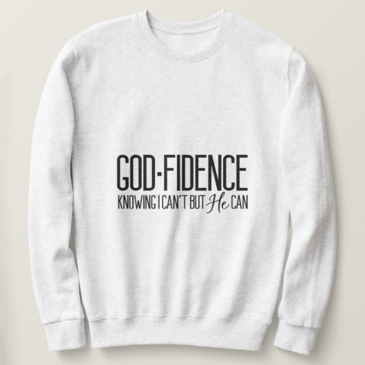 Godfidence Inspirational Sweatshirt (Design vorne)