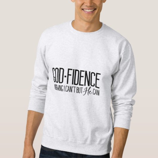 Godfidence Inspirational Sweatshirt (Vorderseite)