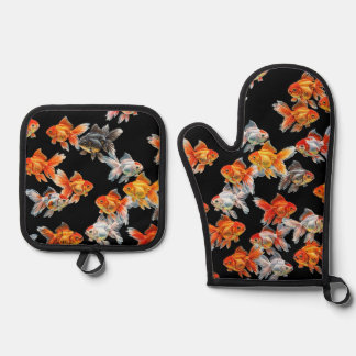 Godfish Parade Ofenhandschuh & Topflappen-Set