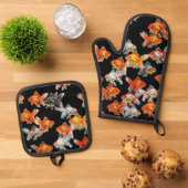 Godfish Parade Ofenhandschuh & Topflappen-Set (Oben Unten)