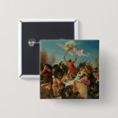 Godfrey de Bouillon, französischer Kreuzfahrer Button (Vorne & Hinten)