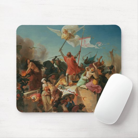 Godfrey de Bouillon, französischer Kreuzfahrer Mousepad (Mit Mouse)