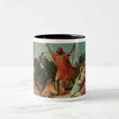 Godfrey de Bouillon, französischer Kreuzfahrer Zweifarbige Tasse (Mittel)