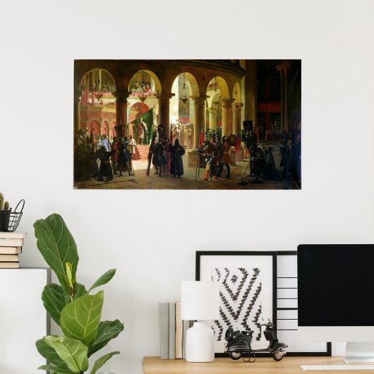 Godfrey of Bouillon Depositing the Trophies Poster (Heimbüro)