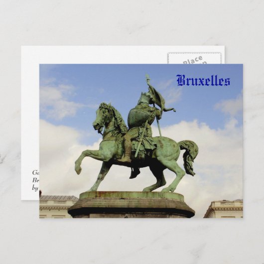 Godfrey von Bouillon Postkarte (Vorne/Hinten)