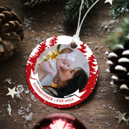 Godmata Jahr Feststehendes Foto Weihnachten Keramik Ornament