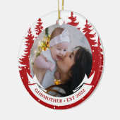 Godmata Jahr Feststehendes Foto Weihnachten Keramik Ornament (Links)