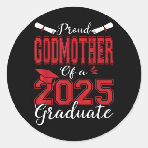 Godmata Senior 2025 Proud Godmutter von 2025 Gr Runder Aufkleber