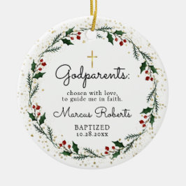 Godmateltern Taufe Christening Keramik Ornament