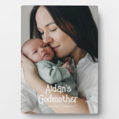 Godmatergeschenk! Süßes Foto Fotoplatte (Vorderseite)