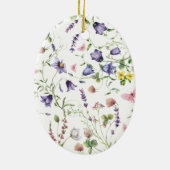 Godmaterinnen Wildblumen Taufe Keramik Ornament (Hinten)