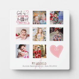 GODMOTHER FOTO COLLAGE Geschenk mit Vers bearbeite Fotoplatte