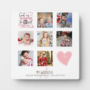 GODMOTHER FOTO COLLAGE Geschenk mit Vers bearbeite Fotoplatte