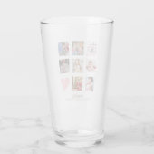 GODMOTHER FOTO COLLAGE Geschenk mit Vers bearbeite Glas (Rückseite)