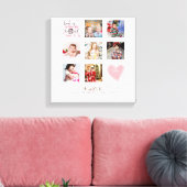 GODMOTHER FOTO COLLAGE Geschenk mit Vers bearbeite Leinwanddruck (Insitu (Wohnzimmer))